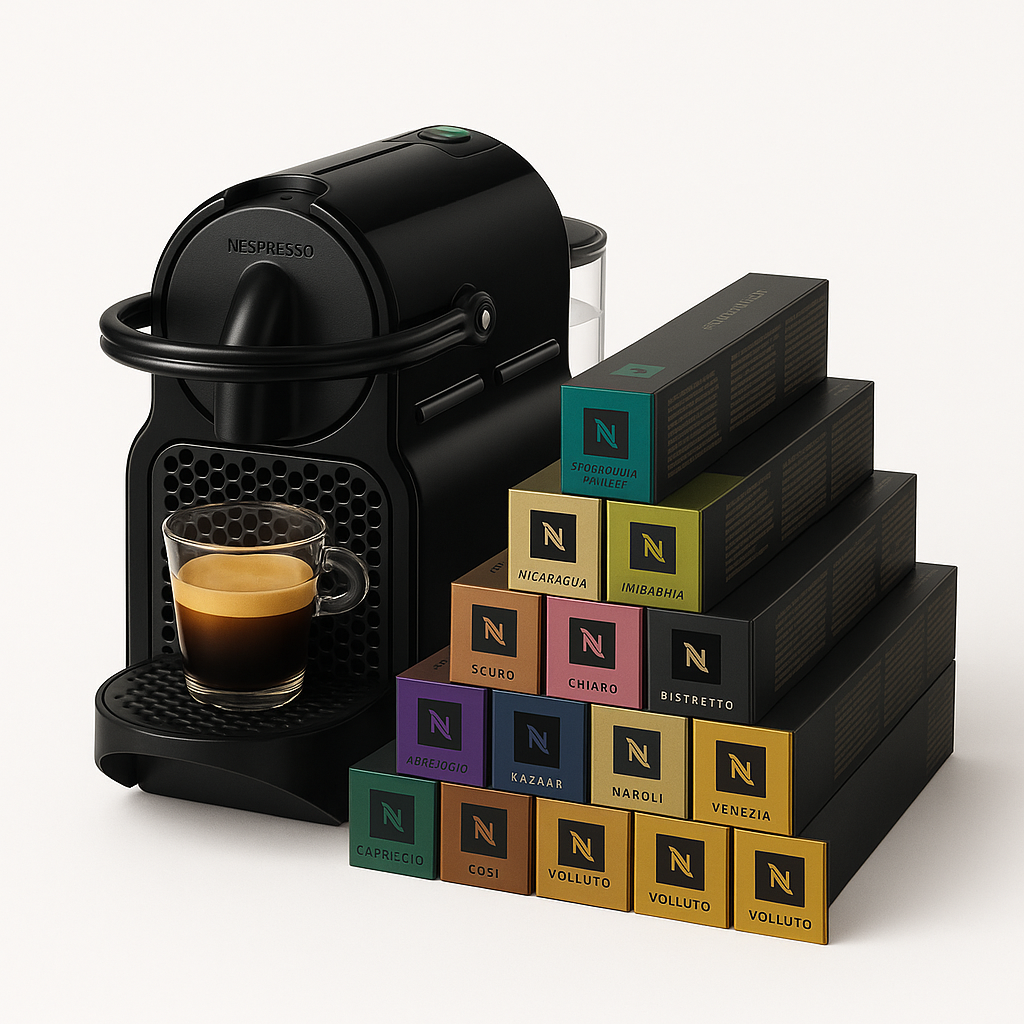 Nespresso DELONGHI Inissia + 500 capsules offertes