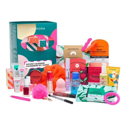 Calendrier de l'Avent - 24 surprises maquillage, soin, bain et accessoires