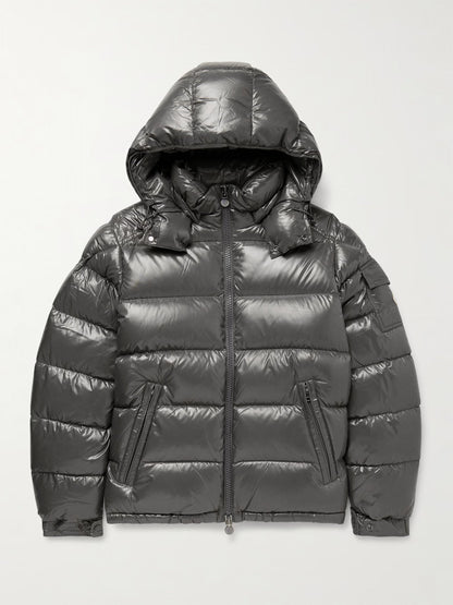 Moncler Maya Logo-Appliquéd Quilted Nylon Hooded Down Jacket