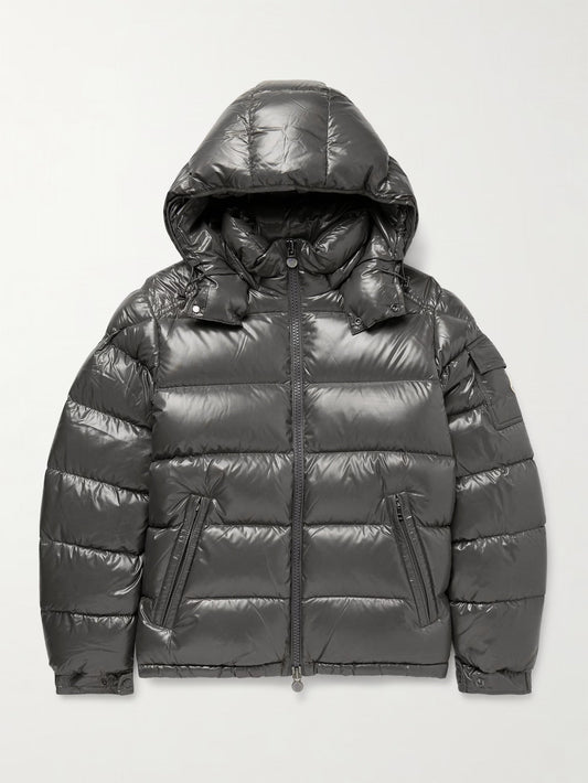 Moncler Maya Logo-Appliquéd Quilted Nylon Hooded Down Jacket